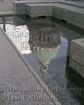 Photograph of Old Courthouse Reflection In Water from www.MilwaukeePhotos.com (C )Ian Pritchard